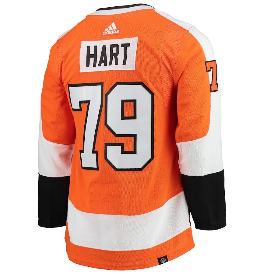 Men's Philadelphia Flyers Carter Hart  Orange Home Primegreen Authentic Player Jersey