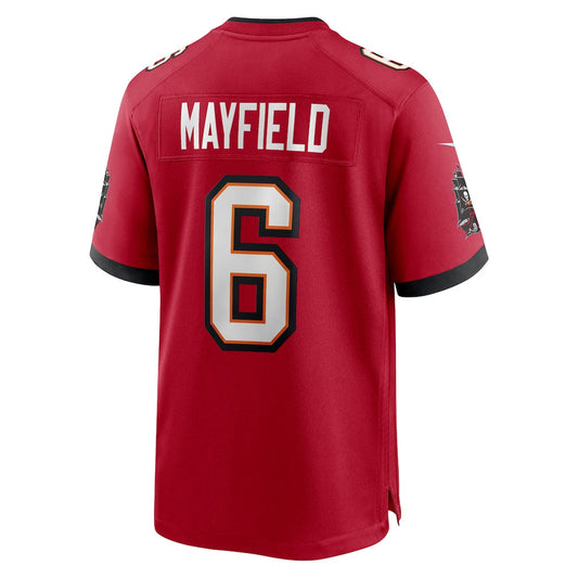 TB.Buccaneers #6 Baker Mayfield Red Team Game Jersey