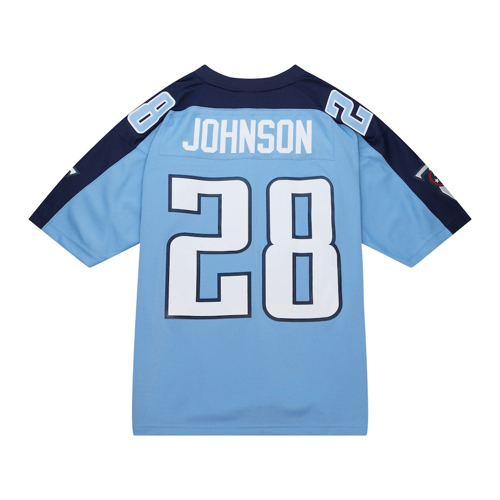 T.Titans #28 Chris Johnson Mitchell & Ness Light Blue Legacy Replica Jersey