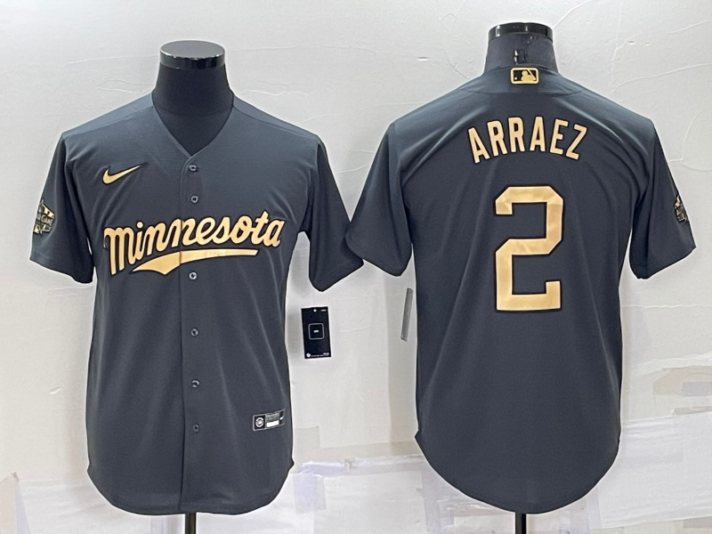 Men's Minnesota Twins Luis Arraez Gray Replica Player Jersey