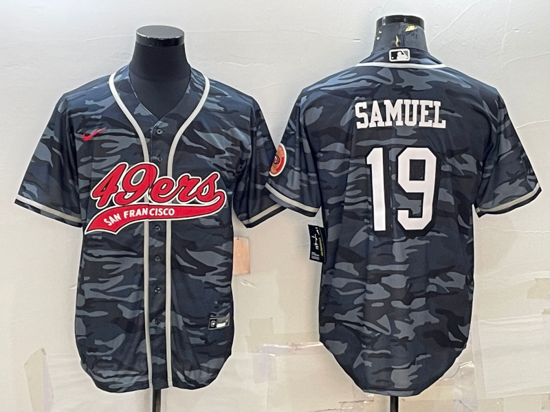 Men's San Francisco 49ers Deebo Samuel Grey Camouflage Game Jersey Joint Edition