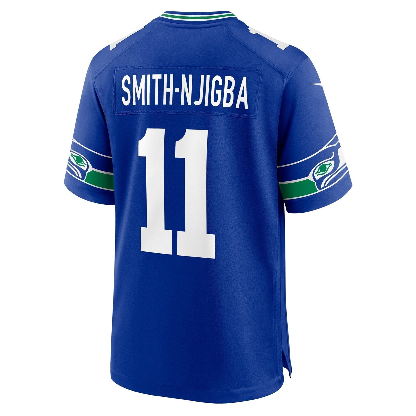 Jaxon Smith-Njigba Seattle Seahawks  Throwback   Game Jersey - Royal