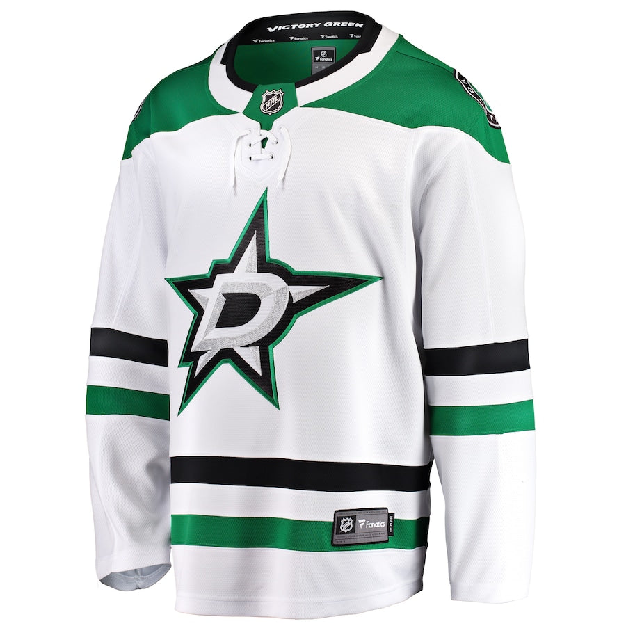 Custom Dallas Stars Breakaway Away Jersey - White