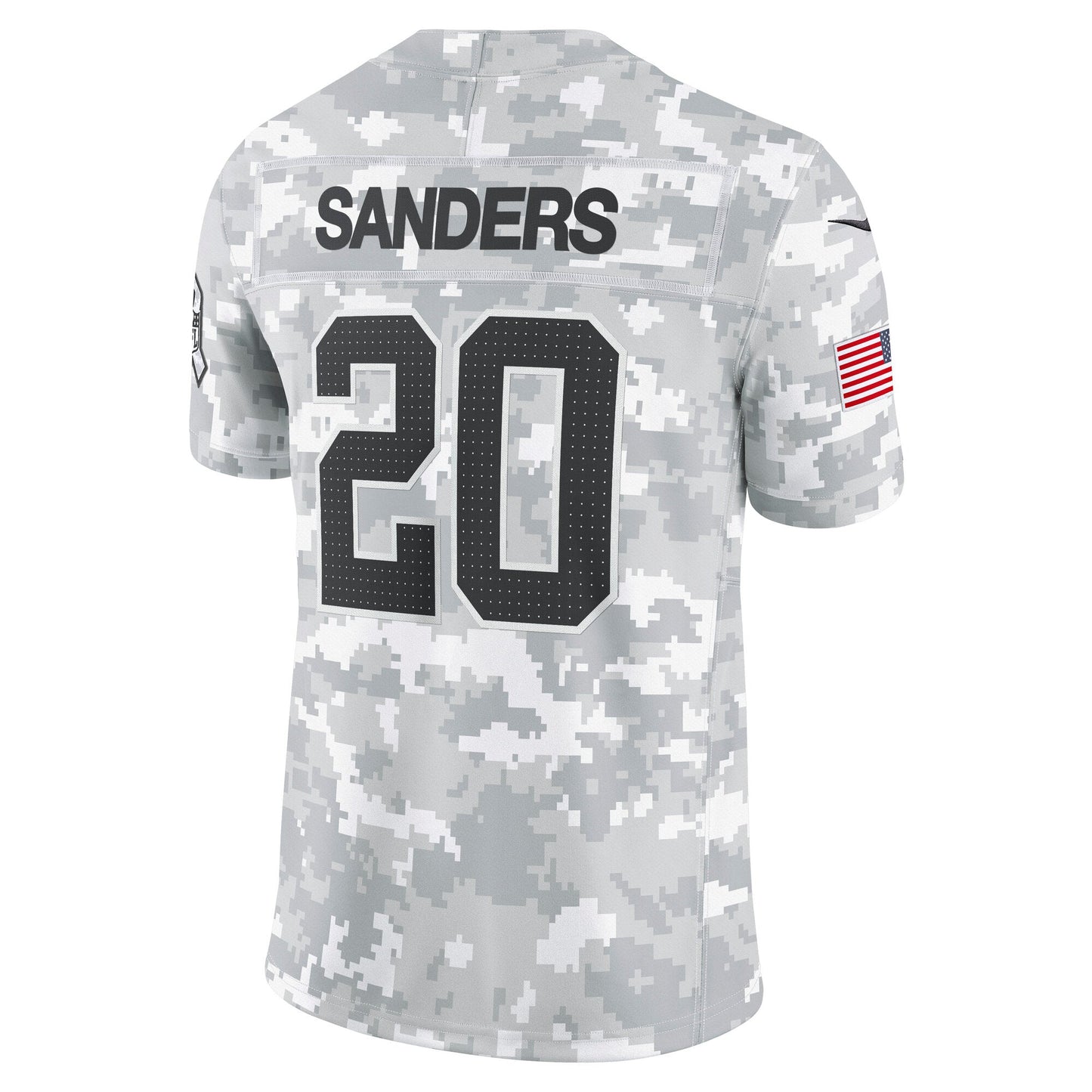 Barry Sanders Detroit Lions  2024 Salute to Service Retired   Limited Jersey - Arctic Camo