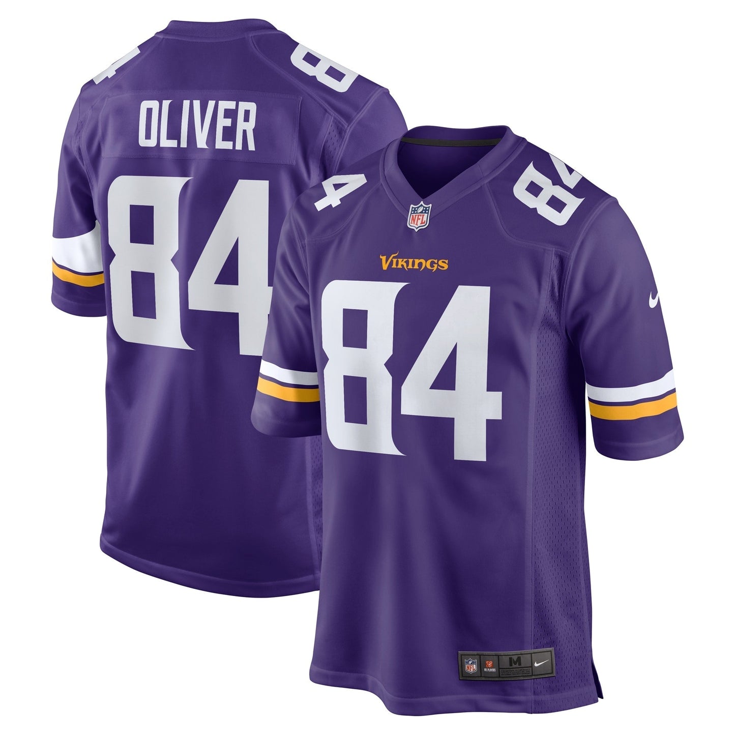 Josh Oliver Minnesota Vikings  Game   Jersey - Purple