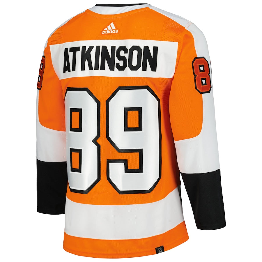 Men's Philadelphia Flyers Cam Atkinson  Orange Home Primegreen Authentic Pro Player - Jersey