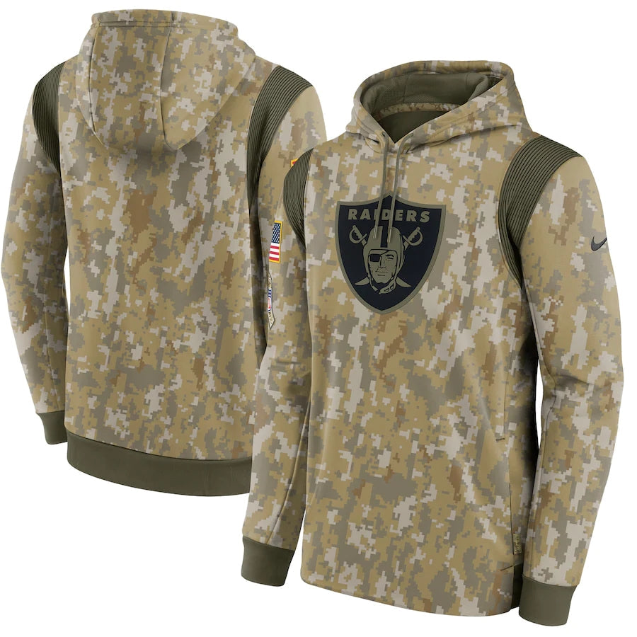 Men's Las Vegas Raiders 2021 Salute to Service Hoodie Camouflage