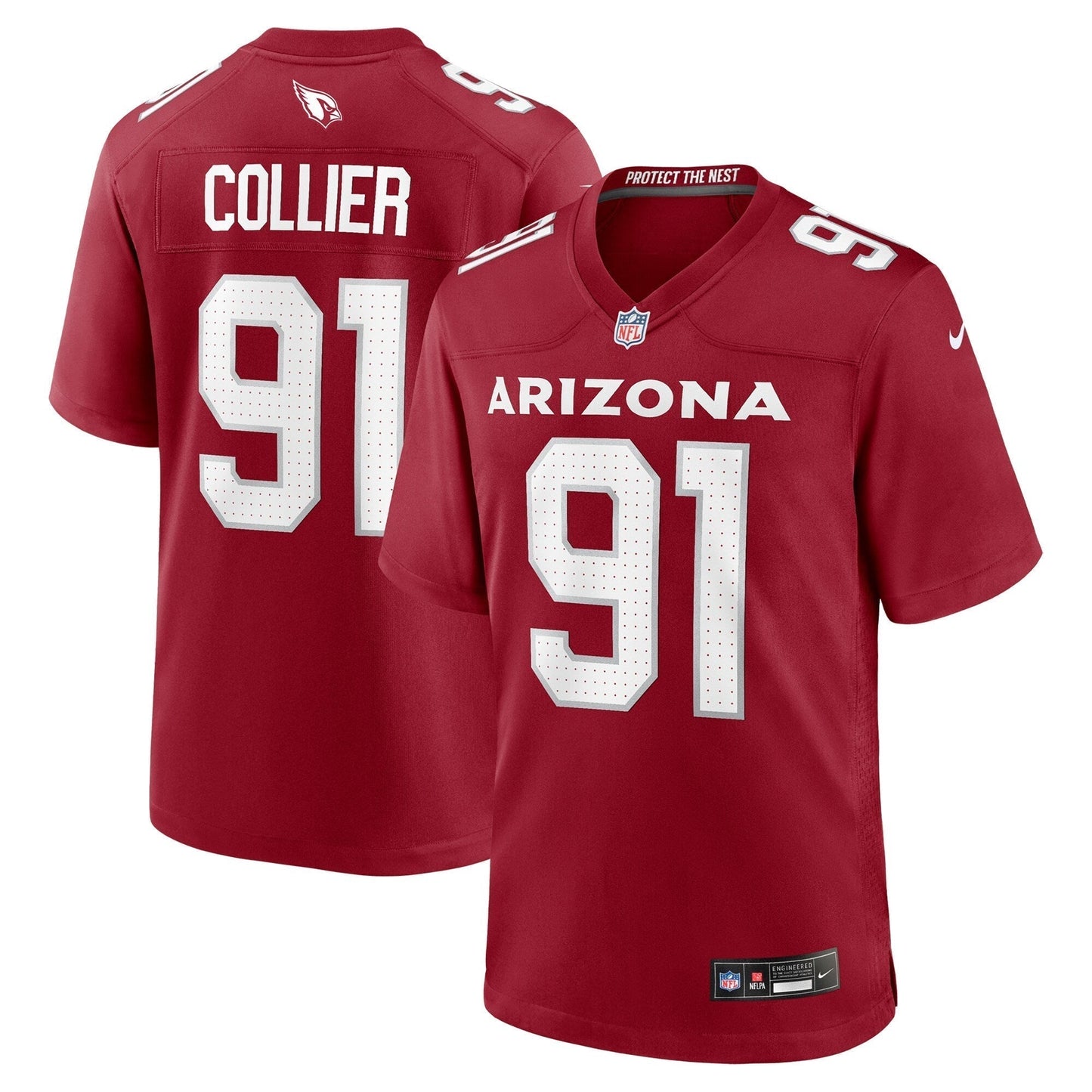 L.J. Collier Arizona Cardinals  Team Game Jersey -  Cardinal