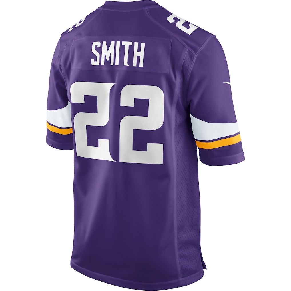 M.Vikings #22 Harrison Smith Purple Game Jersey