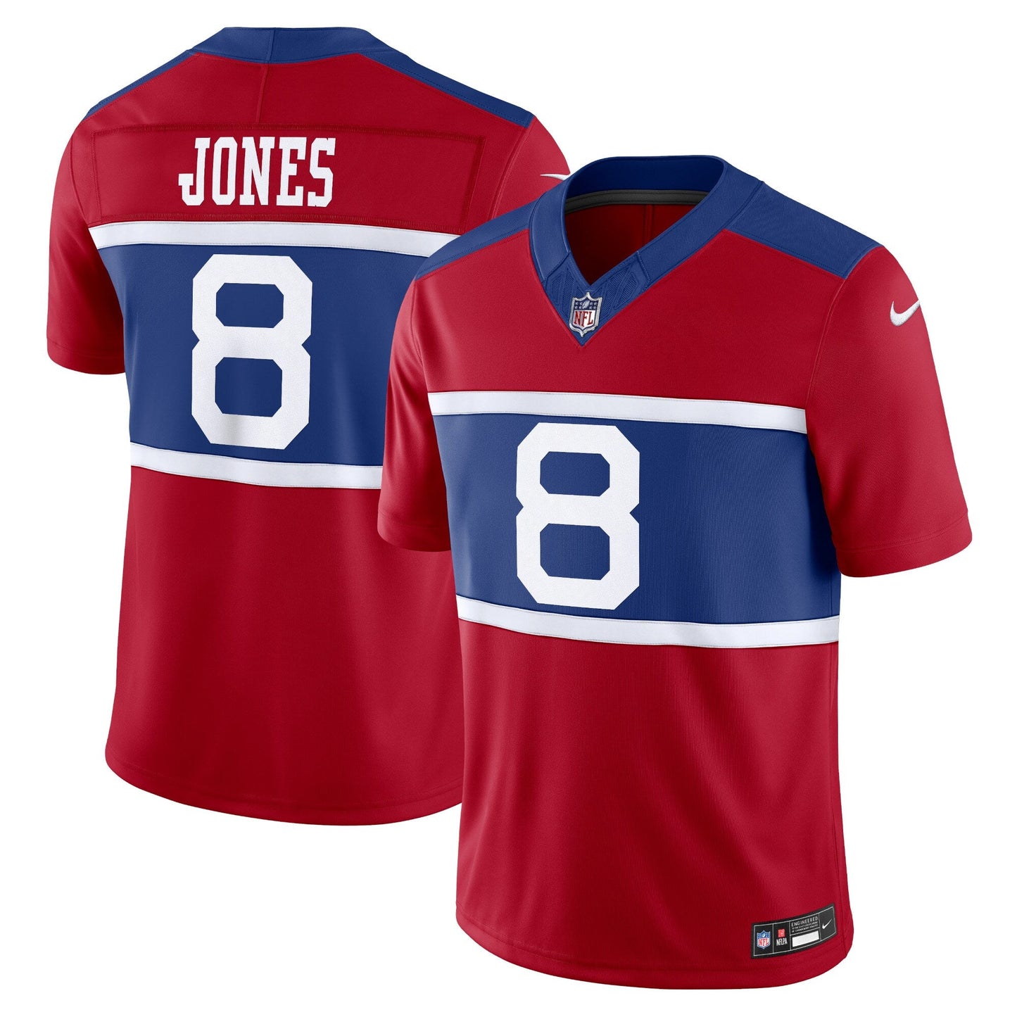Daniel Jones New York Giants  Alternate Vapor F.U.S.E. Limited Jersey - Century Red