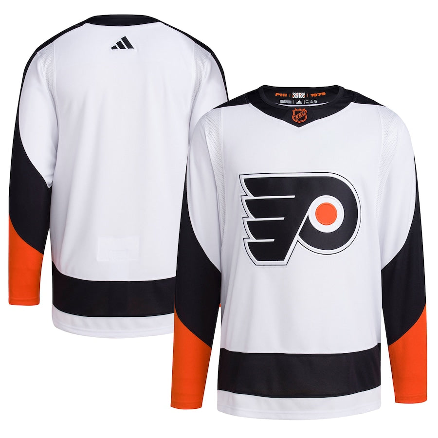 Men's Philadelphia Flyers  White Reverse Retro 2.0 Authentic Blank Jersey