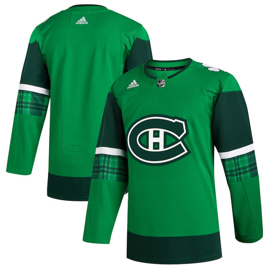 Custom Montreal Canadiens 2023 St. Patrick's Day Primegreen Jersey - Kelly Green