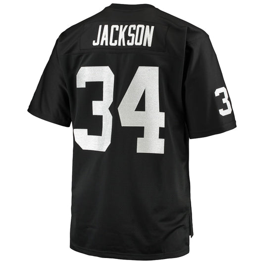 LV.Raiders #34 Bo Jackson Mitchell & Ness Black Legacy Replica Jersey