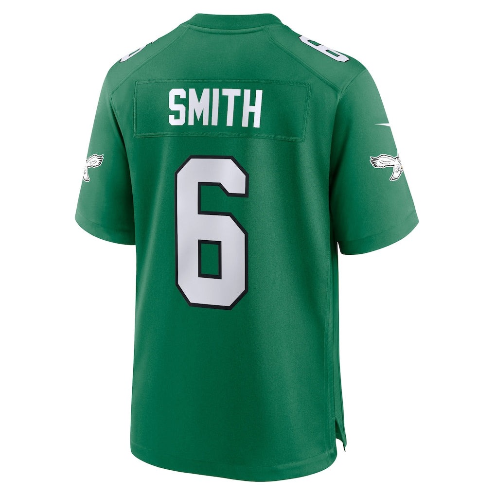 P.Eagles #6 DeVonta Smith Kelly Green Alternate Game Player Jersey