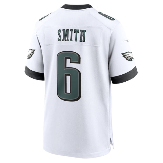 P.Eagles #6 DeVonta Smith White Game Jersey