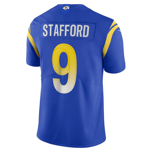 LA.Rams #9 Matthew Stafford Royal Vapor Limited Jersey