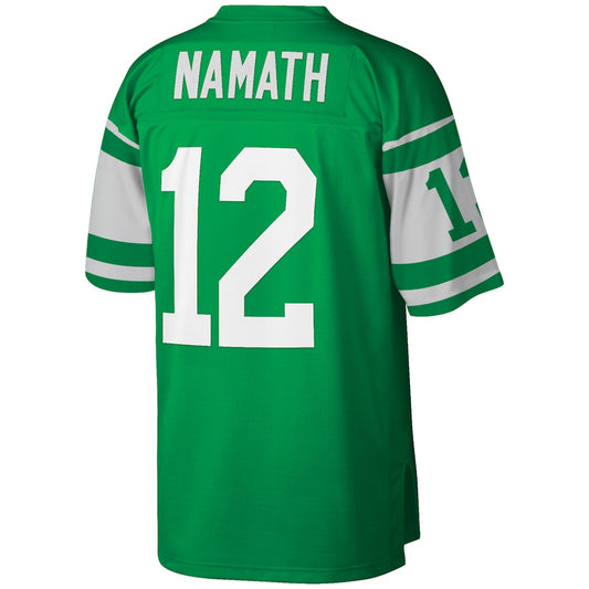 NY.Jets #12 Joe Namath 1968 Mitchell & Ness Green Authentic Throwback Retired Player Jersey
