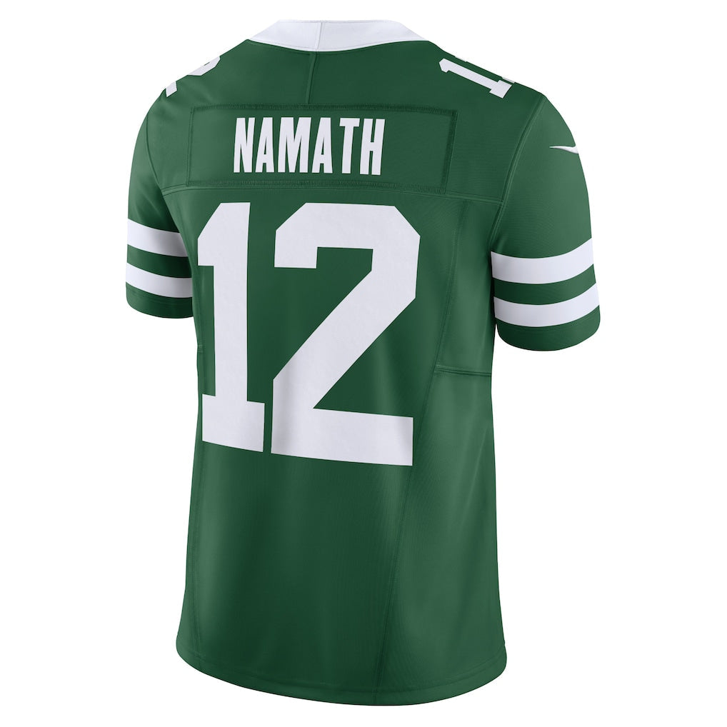 NY.Jets #12 Joe Namath Mitchell & Ness Green Big & Tall 1968 Retired Player Replica Jersey