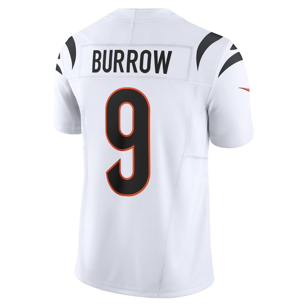 C.Bengals #9 Joe Burrow White Vapor F.U.S.E. Elite Jersey