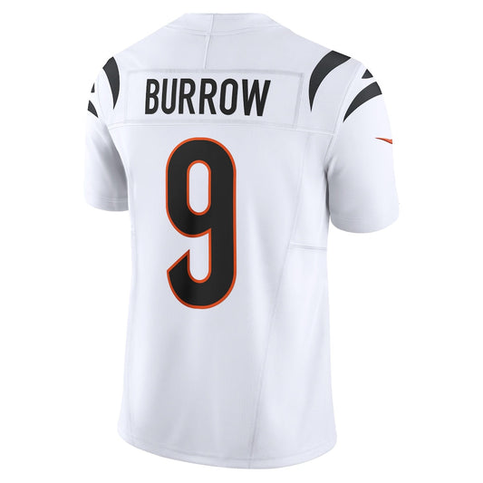 C.Bengals #9 Joe Burrow White Vapor F.U.S.E. Elite Jersey