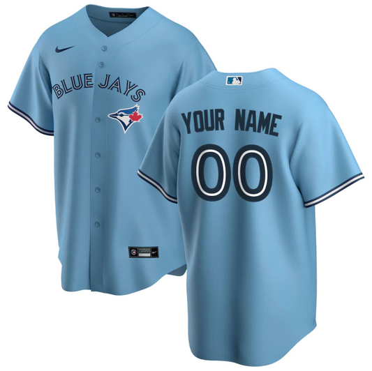 Men's Toronto Blue Jays1 Blue Replica Custom Jersey