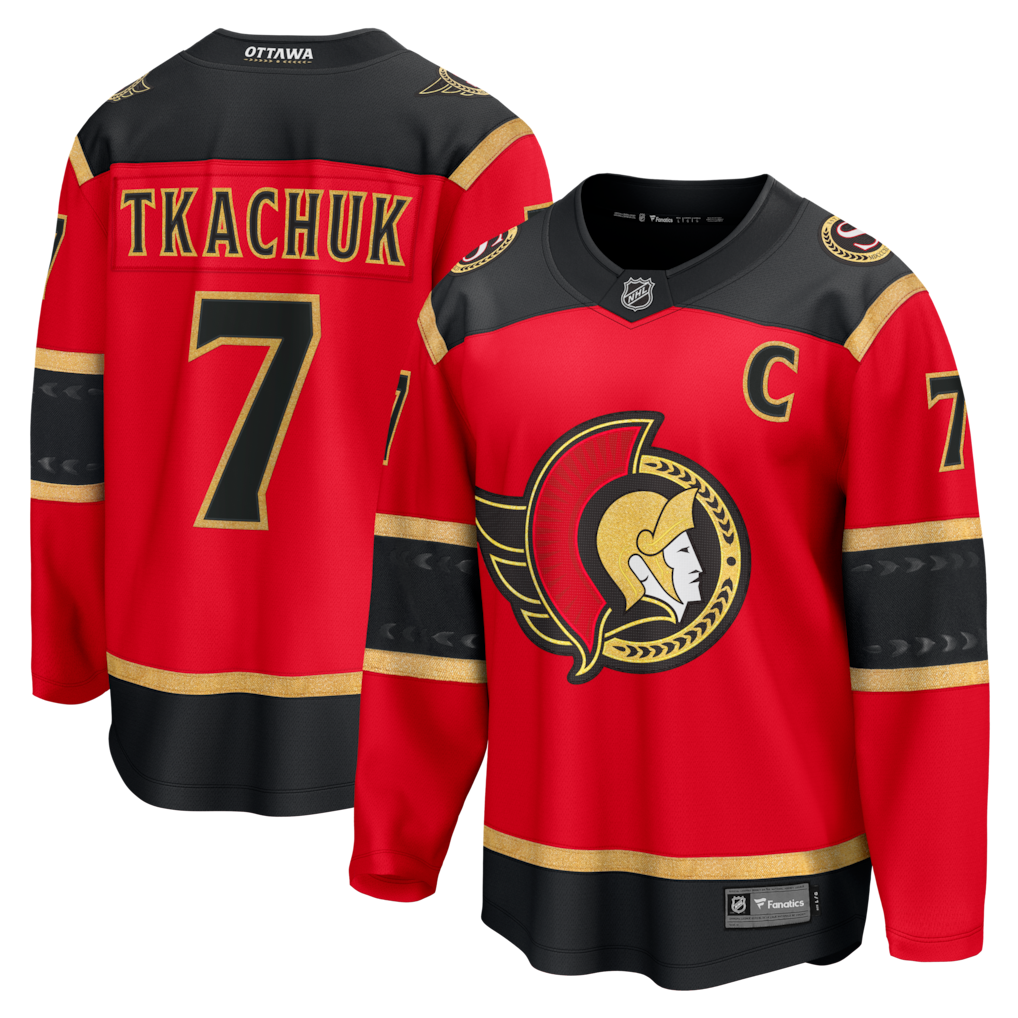 Men's Ottawa Senators Brady Tkachuk Fanatics Red Alternate Premium Player Jersey