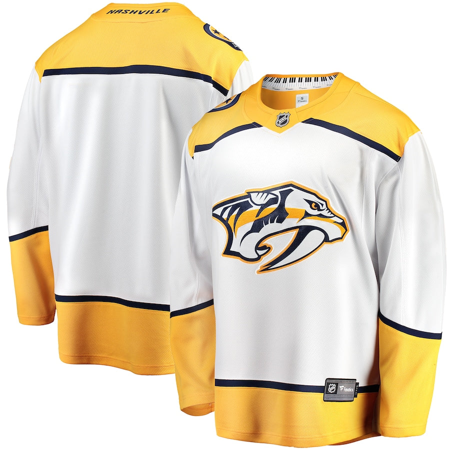 Nashville Predators Breakaway Away Blank Jersey - White