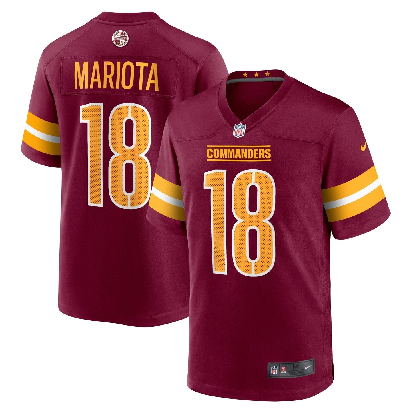 Marcus Mariota Washington Commanders   Game Jersey -  Burgundy