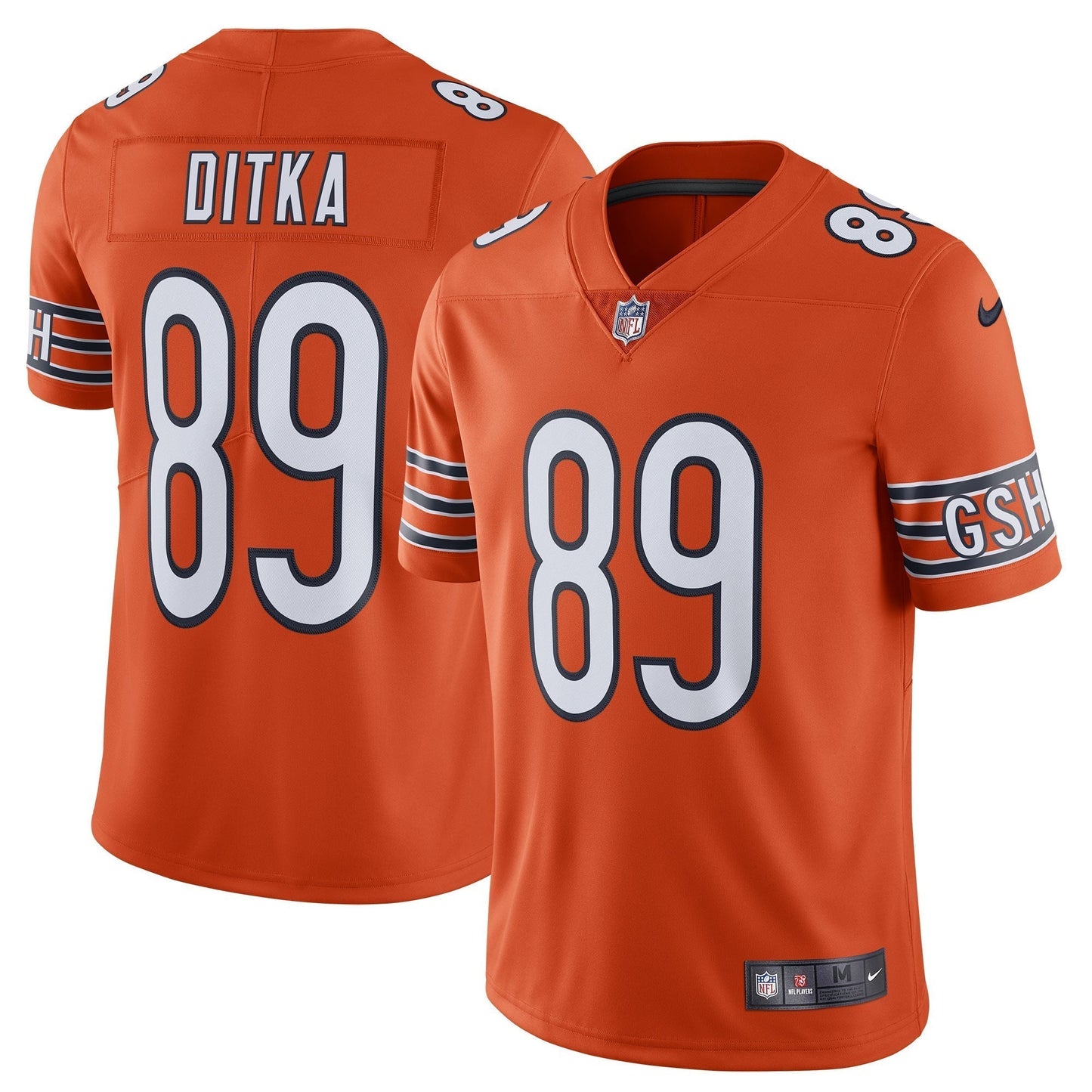 Mike Ditka Chicago Bears  Alternate Vapor Untouchable Limited Retired   Jersey - Orange
