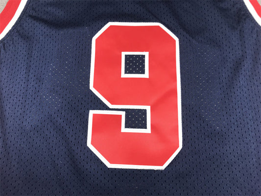 1984 Olympics #9 dark blue jersey