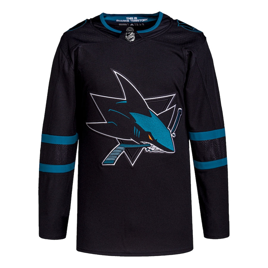 Men's San Jose Sharks  Black Alternate Primegreen Authentic Jersey