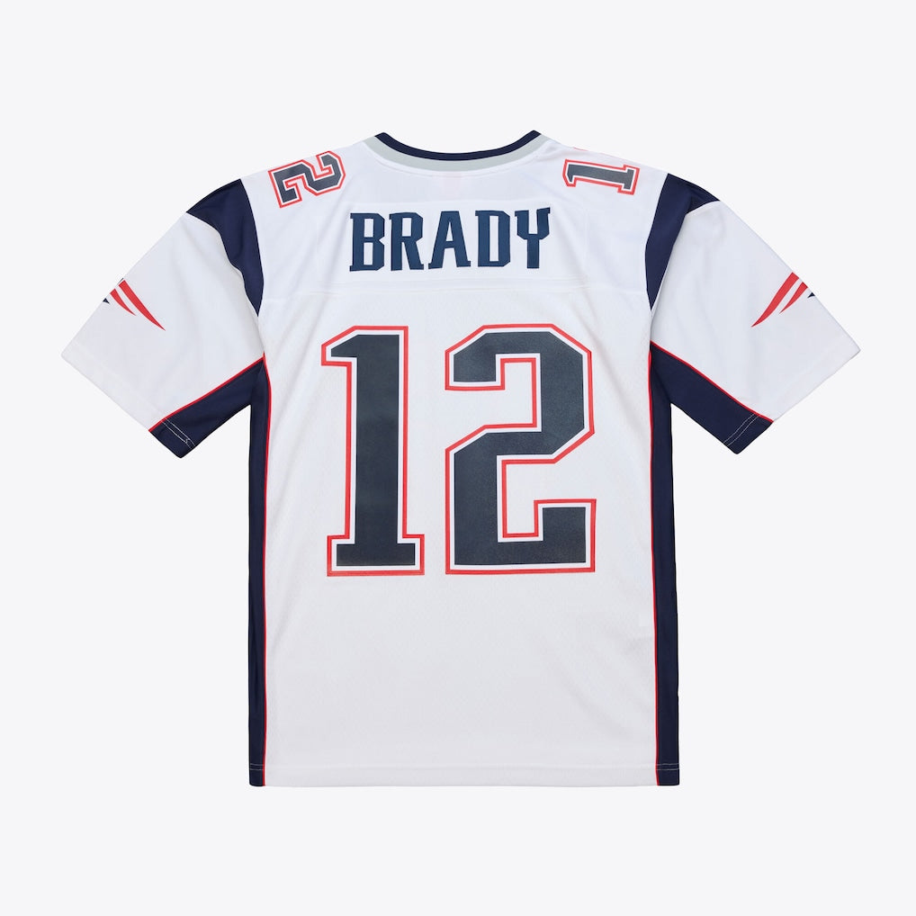 NE.Patriots #12 Tom Brady Mitchell & Ness White 2000 Legacy Replica Jersey