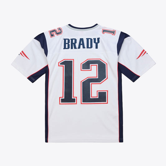 NE.Patriots #12 Tom Brady Mitchell & Ness White 2000 Legacy Replica Jersey