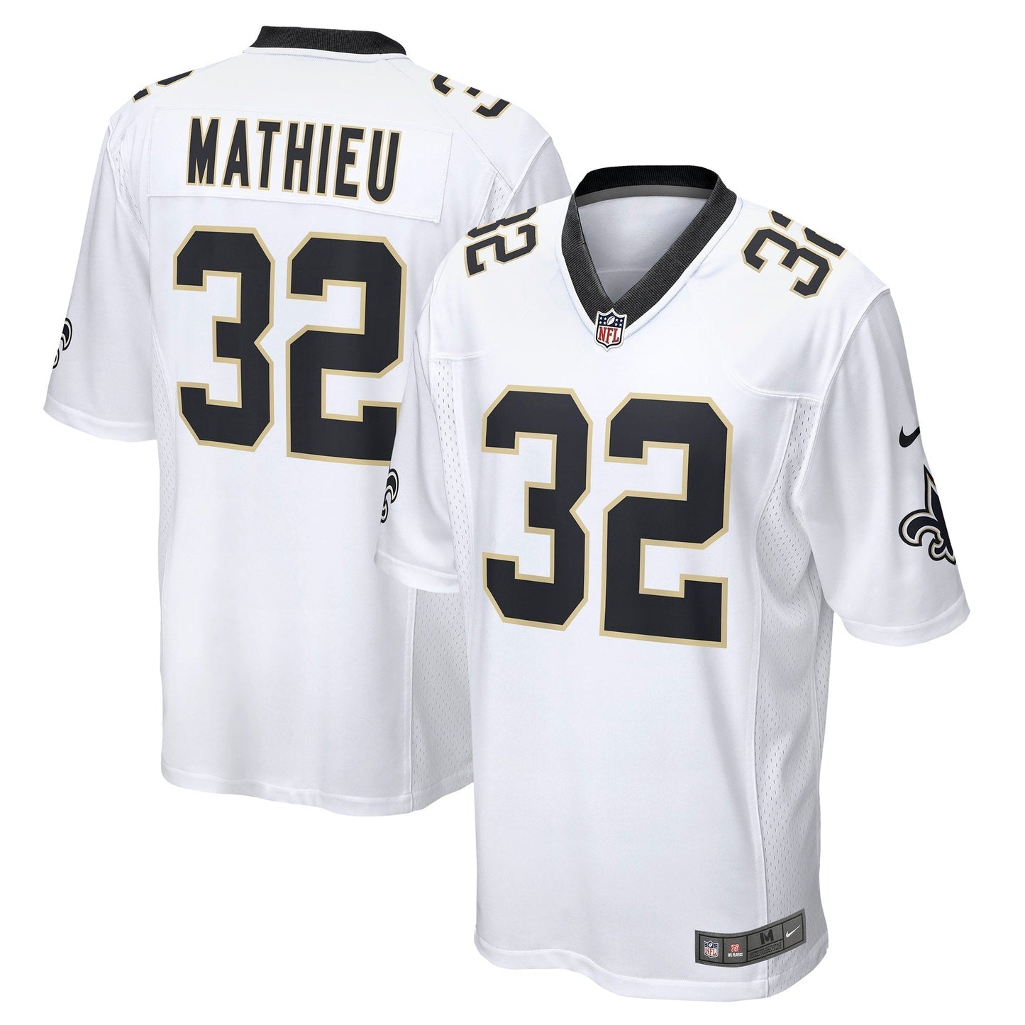 Tyrann Mathieu New Orleans Saints  Game Jersey - White