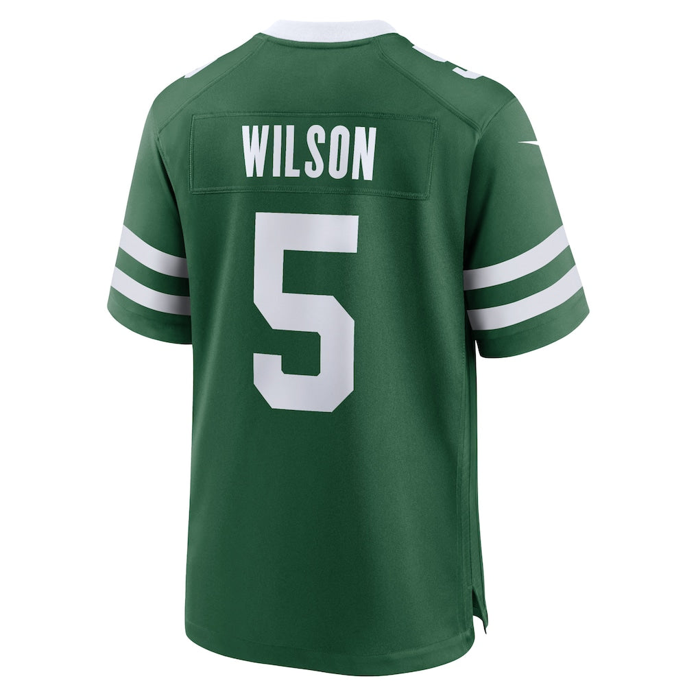 NY.Jets #5 Garrett Wilson Legacy Green Game Jersey