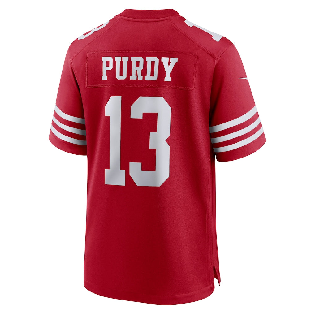 SF.49ers #13 Brock Purdy Scarlet Game Player Jersey