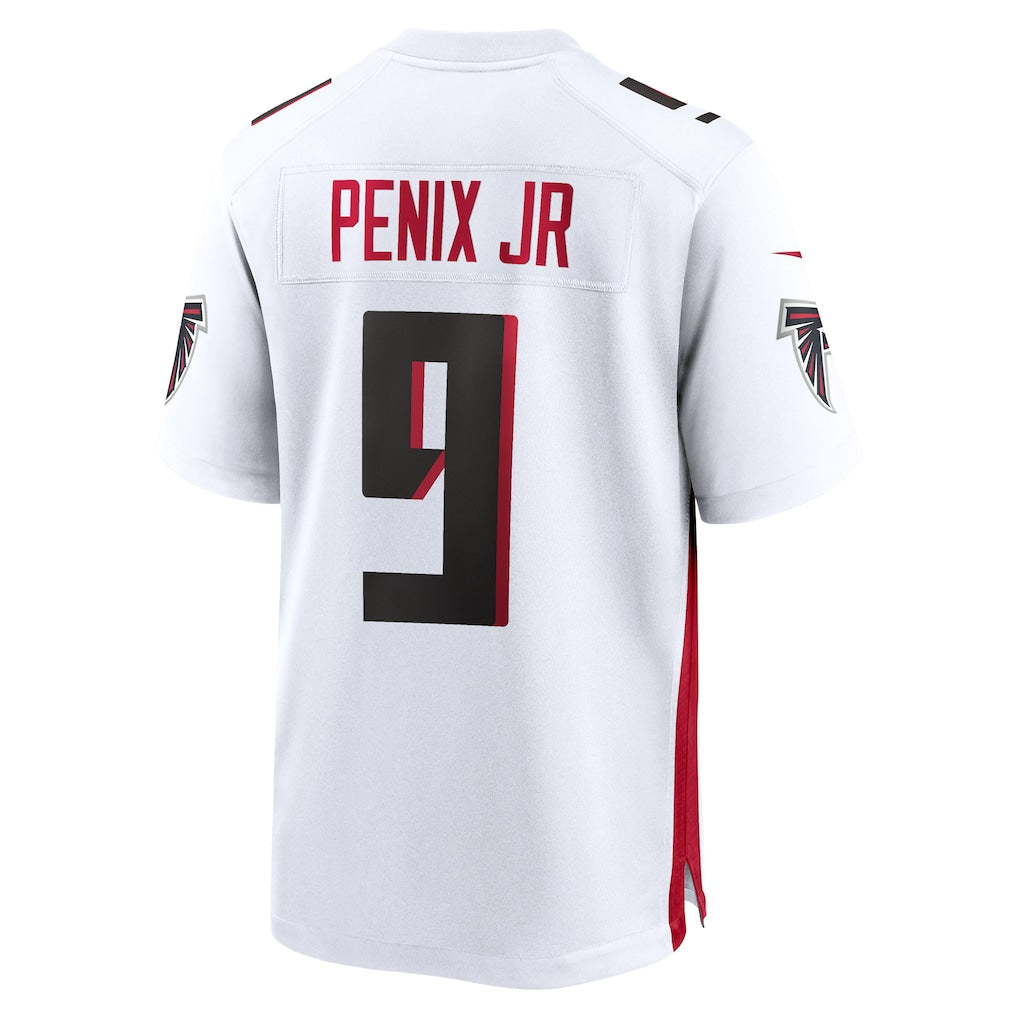A.Falcons #9 Michael Penix Jr. White Game Jersey