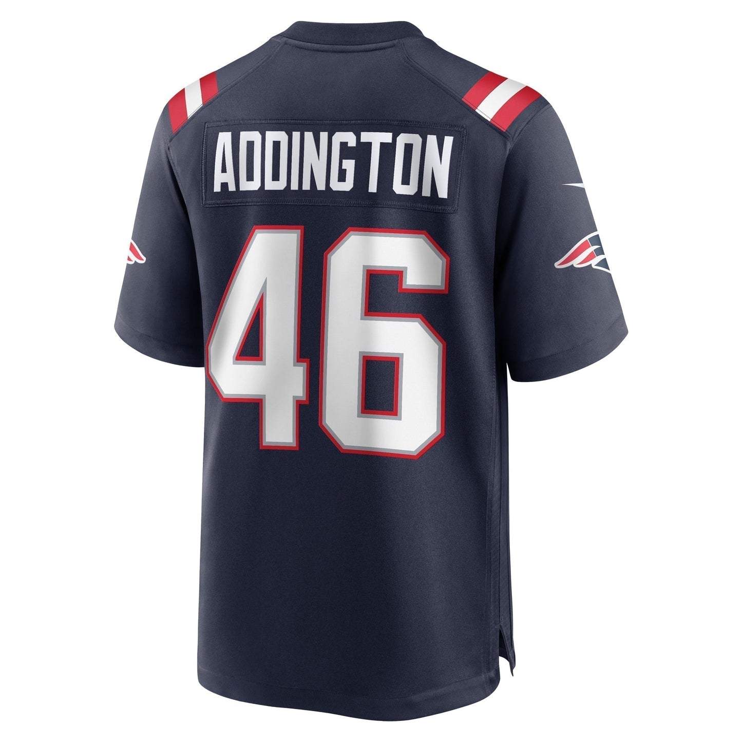 Tucker Addington New England Patriots  Home Game   Jersey - Navy