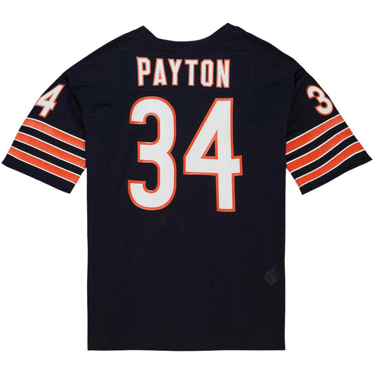 C.Bears #34 Walter Payton 1983 Mitchell & Ness Navy Authentic Throwback Retired Player Jersey