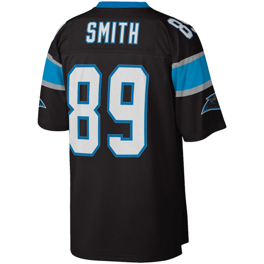 C.Panthers #89 Steve Smith Sr. Mitchell & Ness Black Legacy Replica Jersey