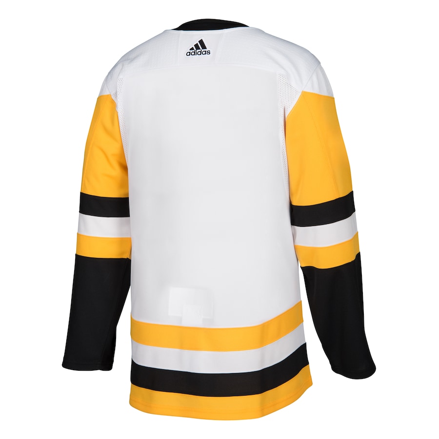 Men's Pittsburgh Penguins  White Away Authentic Blank Jersey