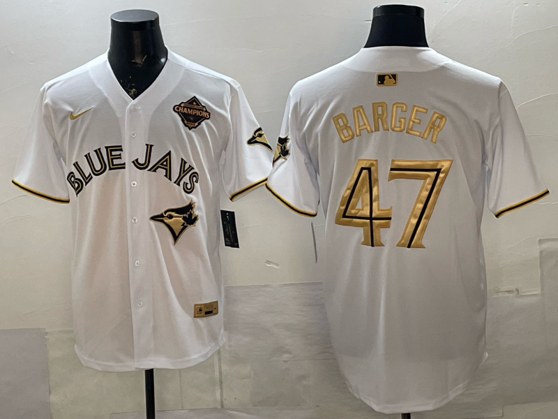 Men's Toronto Blue Jays Addison Barger White Player Jersey