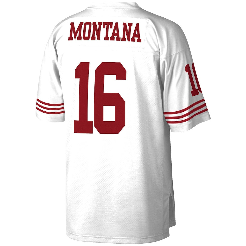 SF.49ers #16 Joe Montana Mitchell & Ness White 1990 Legacy Replica Jersey