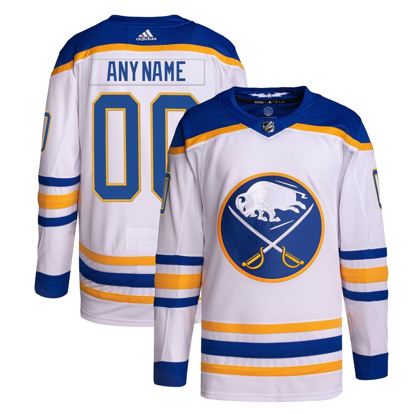 Buffalo Sabres  Away Primegreen customized Shirt - White