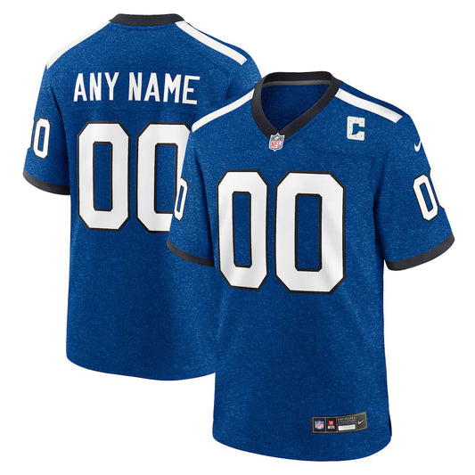 Custom Indianapolis Colts Alternate Jersey - Blue